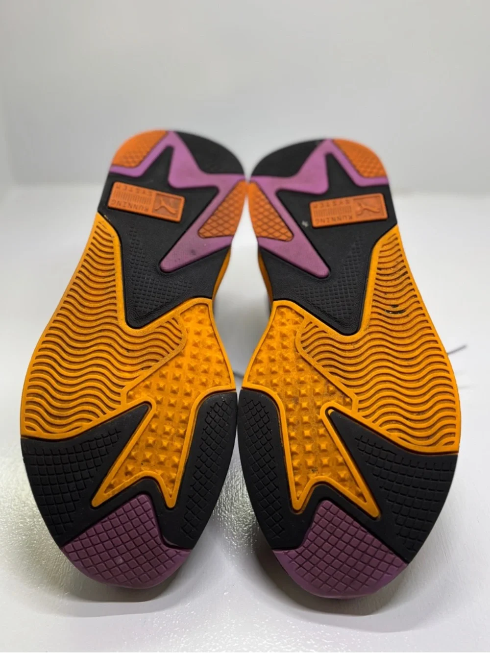 Puma RS-X Running System Sneakers Mens 11 Black Orange Purple Chunky Trainer